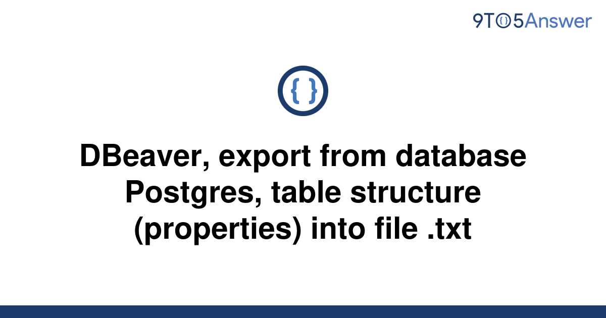 solved-dbeaver-export-from-database-postgres-table-9to5answer