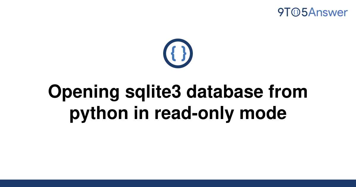 Sqlite3 Database Not Opening