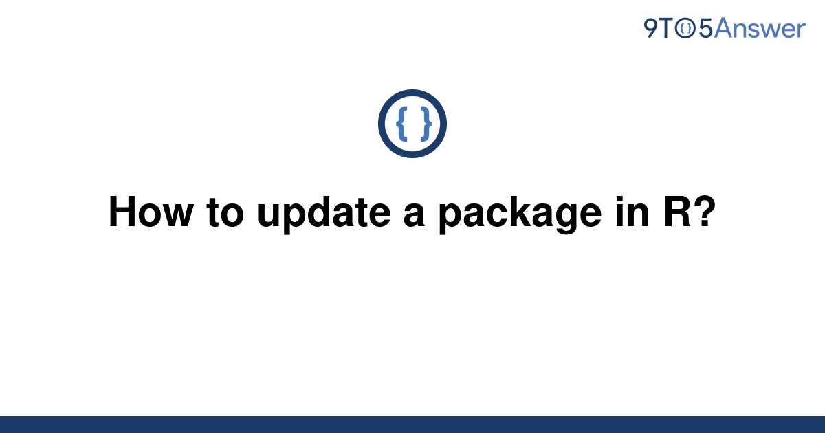 updating r packages