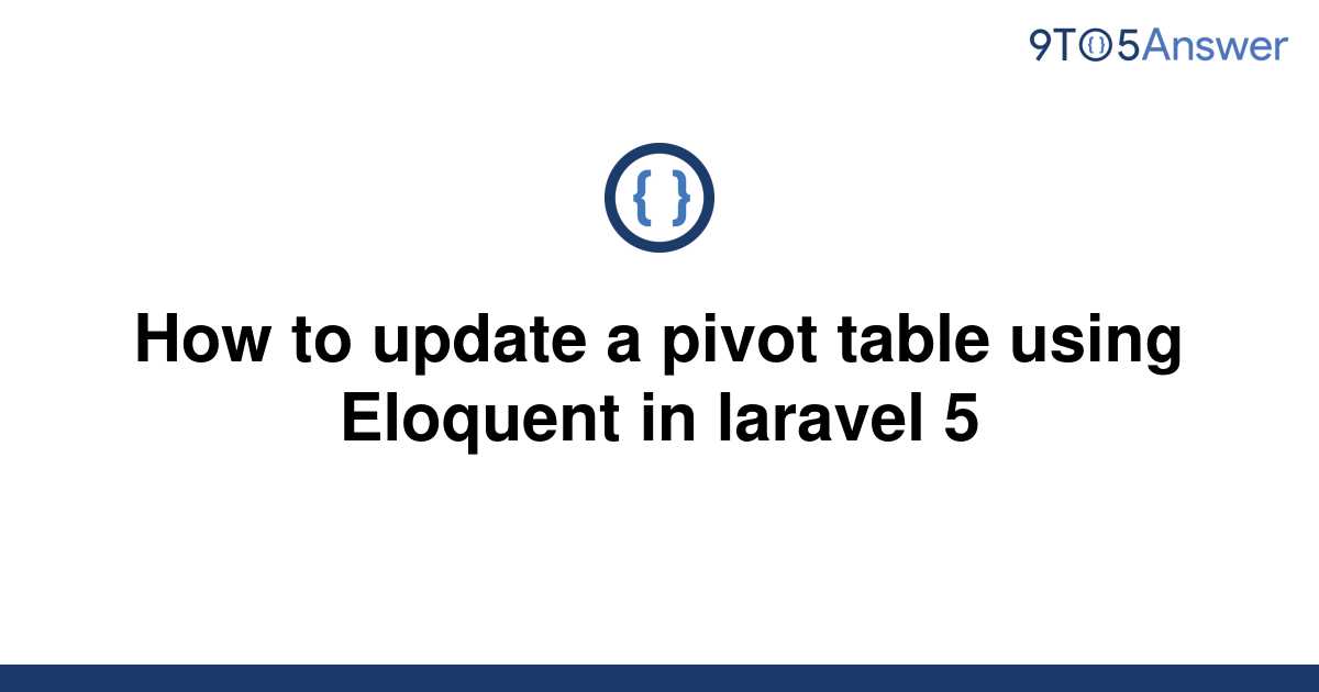 laravel eloquent update pivot table