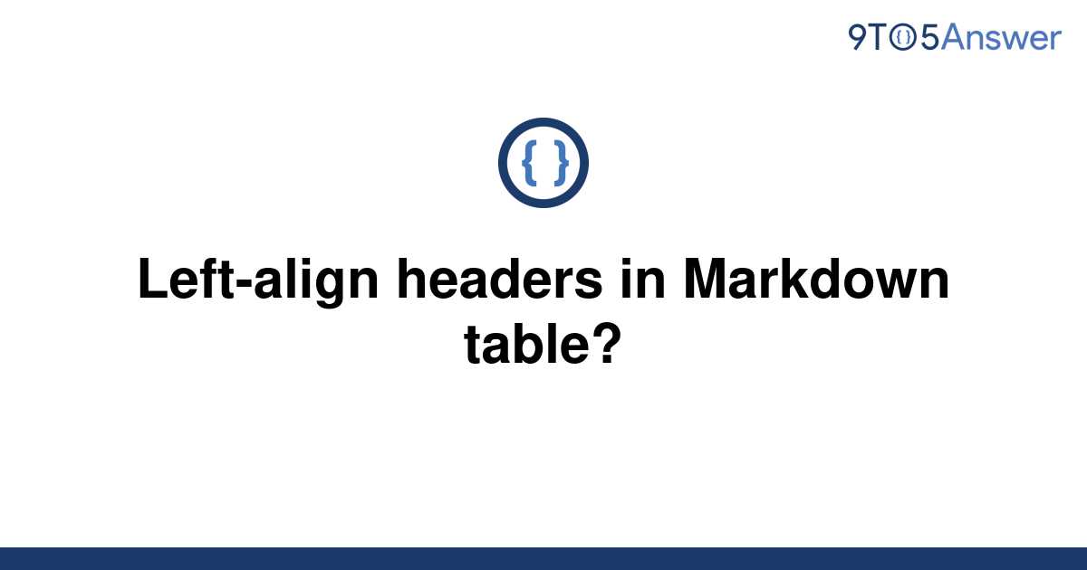 markdown table with header