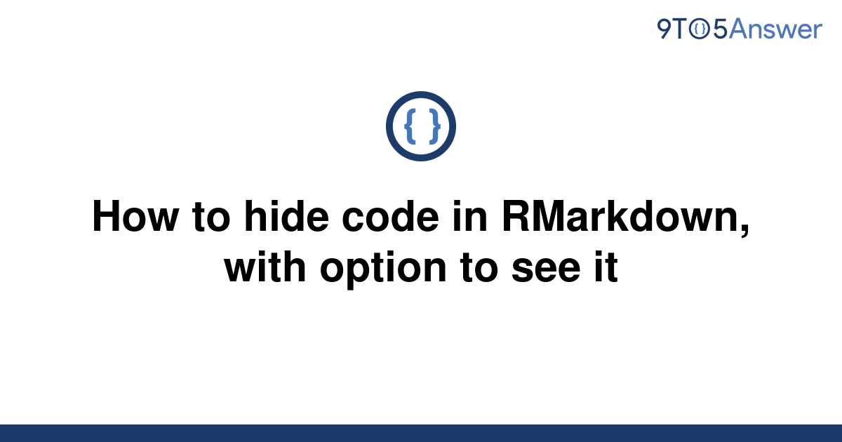 rmarkdown hide code folding