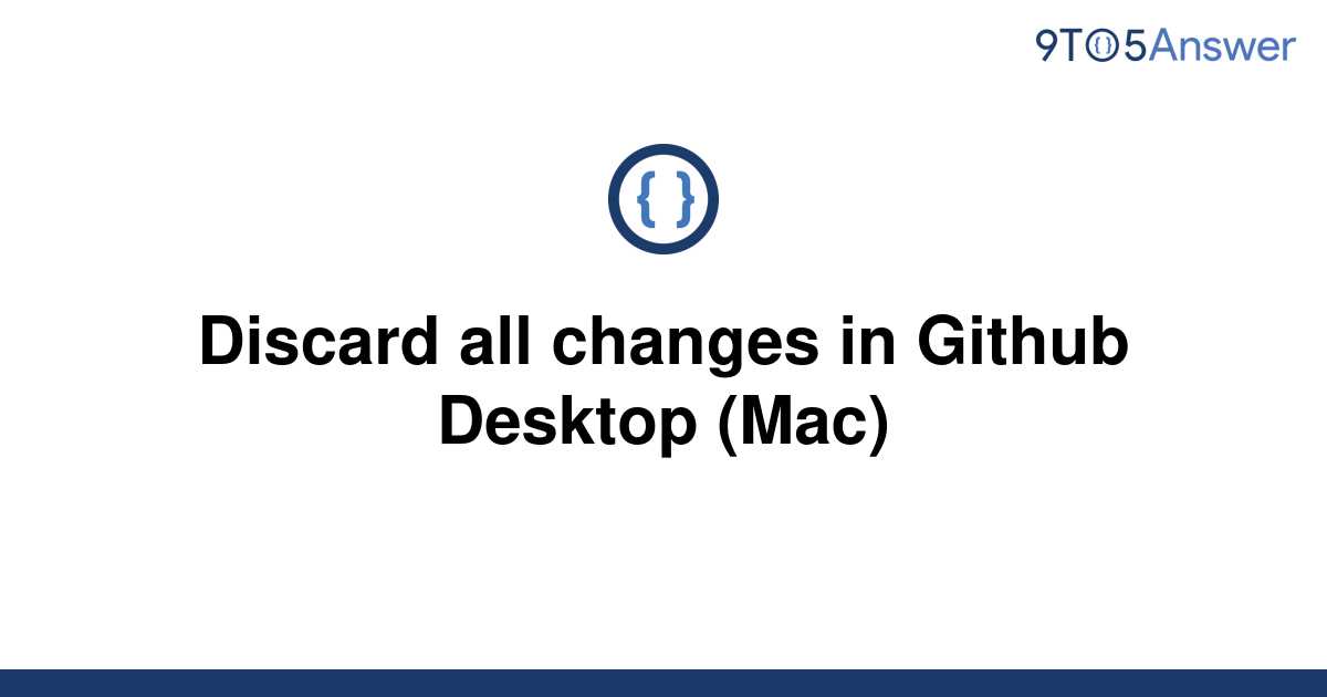 github desktop discard changes