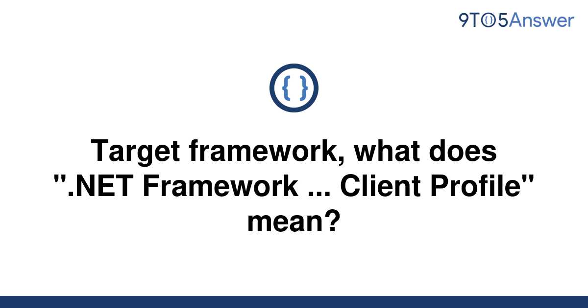 Net framework client profile что это