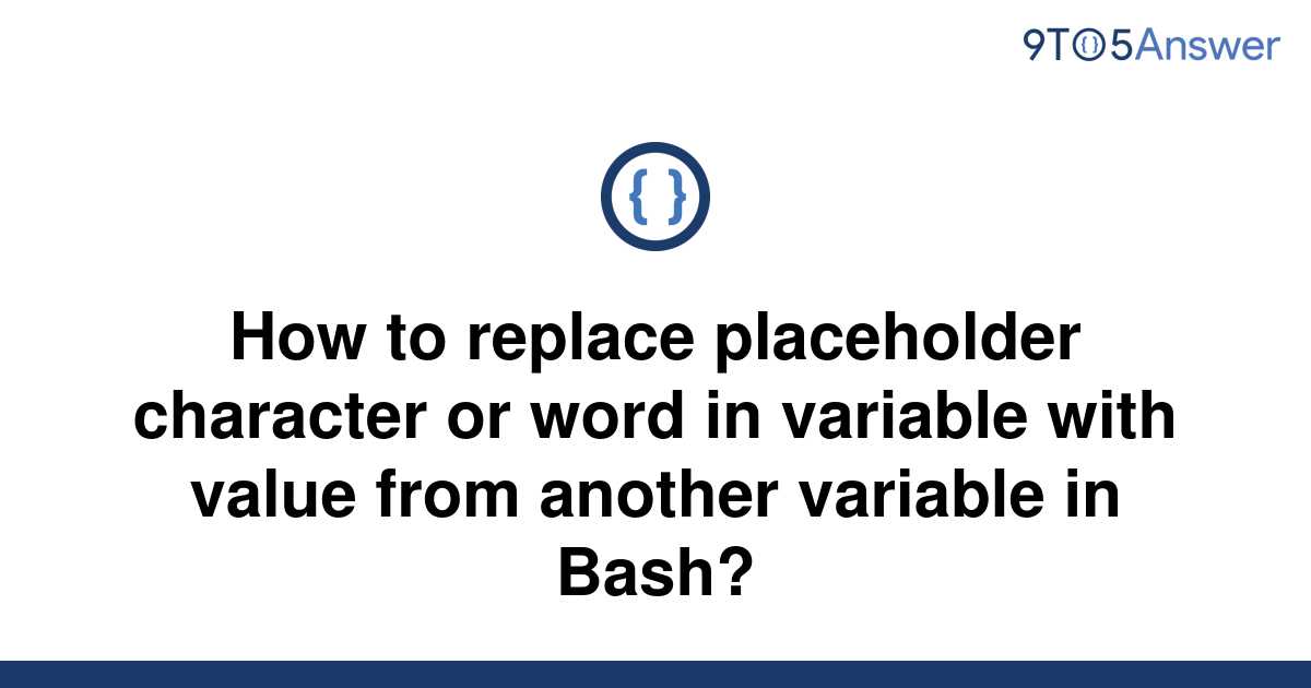 Bash Replace Word In Variable