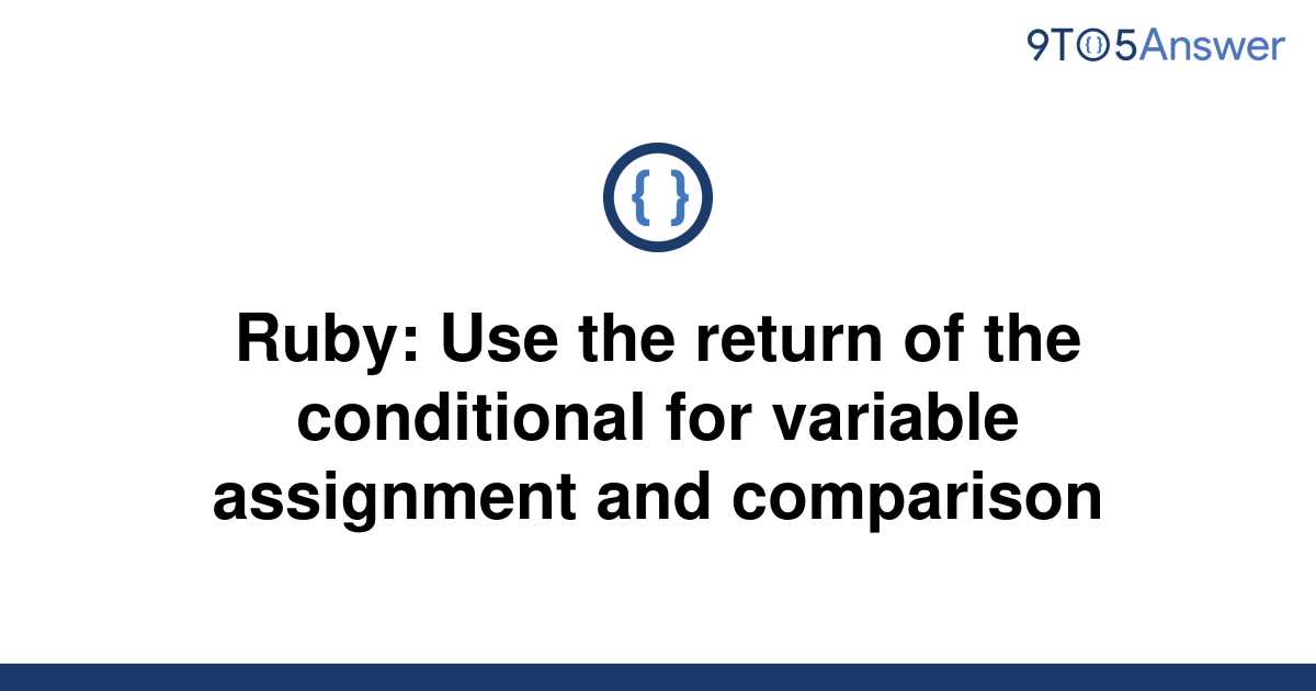 variable assignment ruby