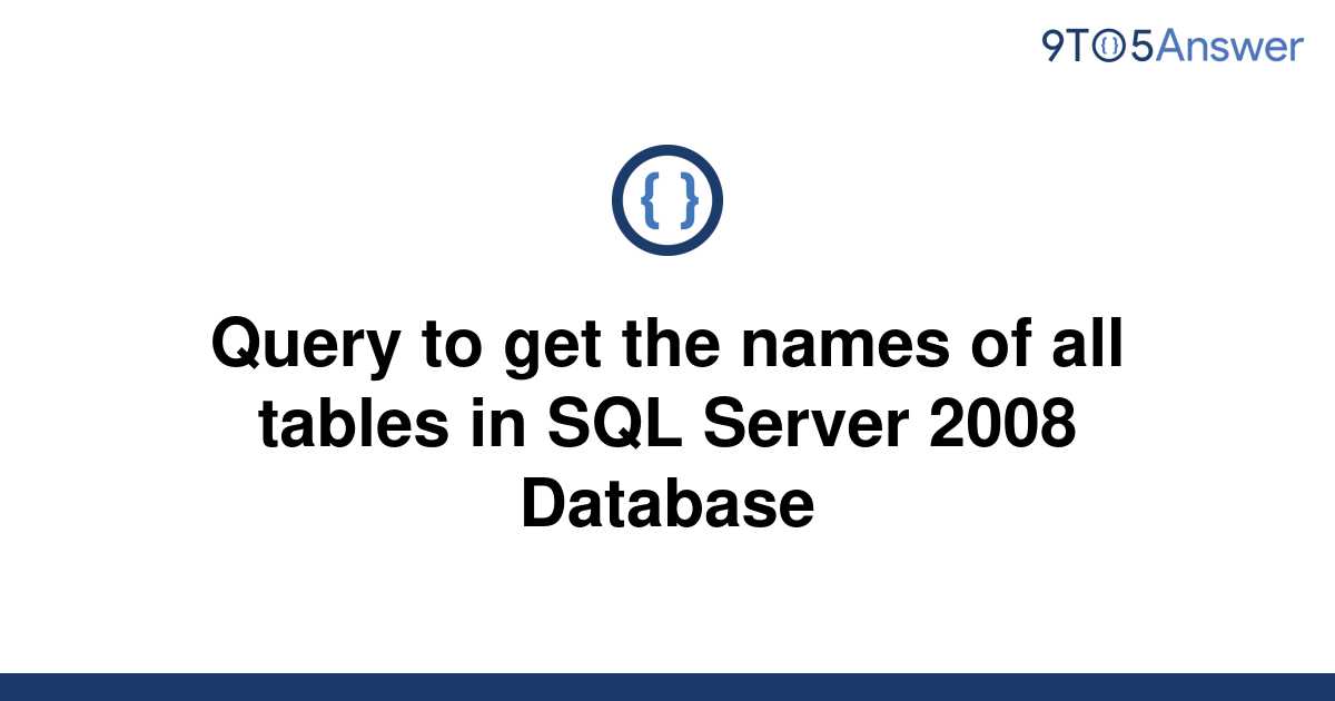 How To Find Table Name In All Databases In Sql Server