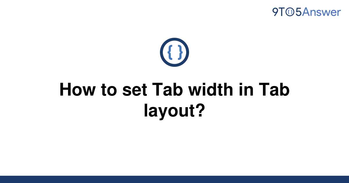 Word Set Tab Width