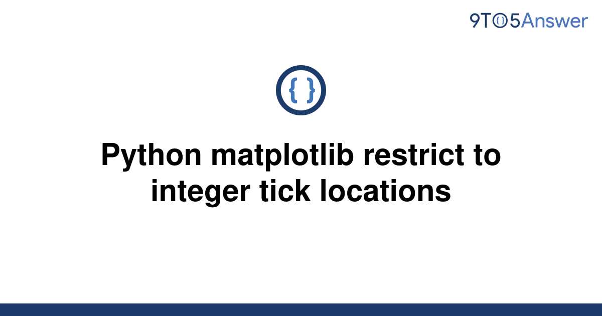 Matplotlib Tick Locations