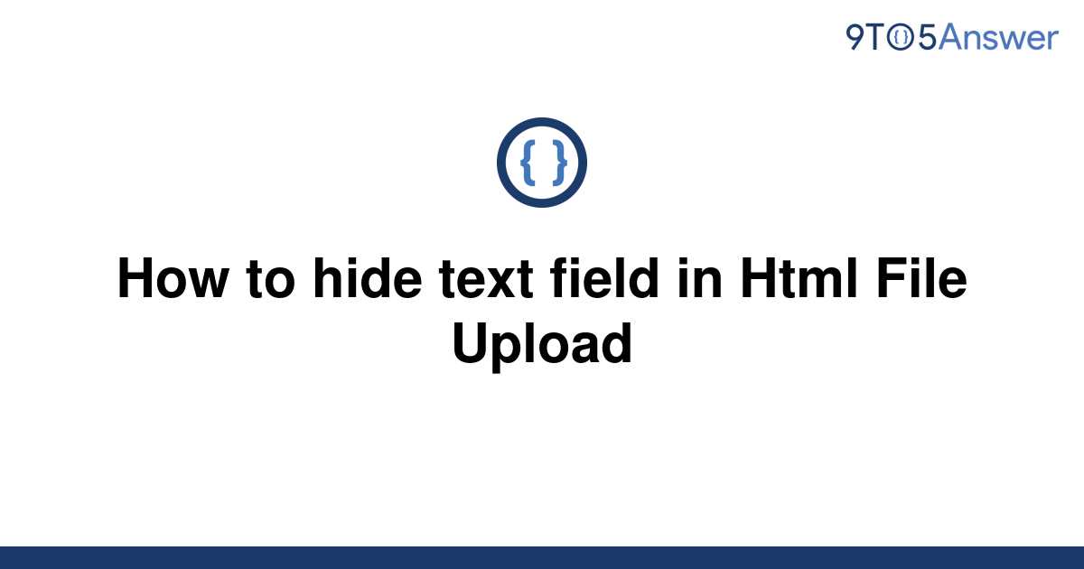 html file input hide text