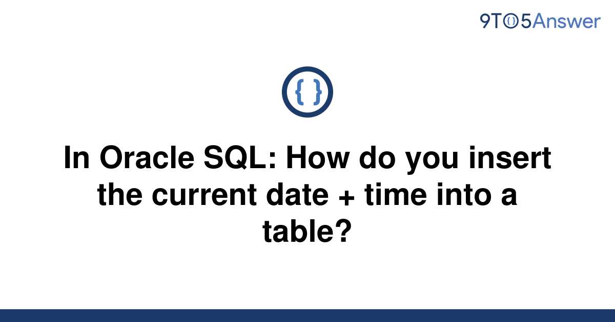 Get Gmt Time In Oracle Sql