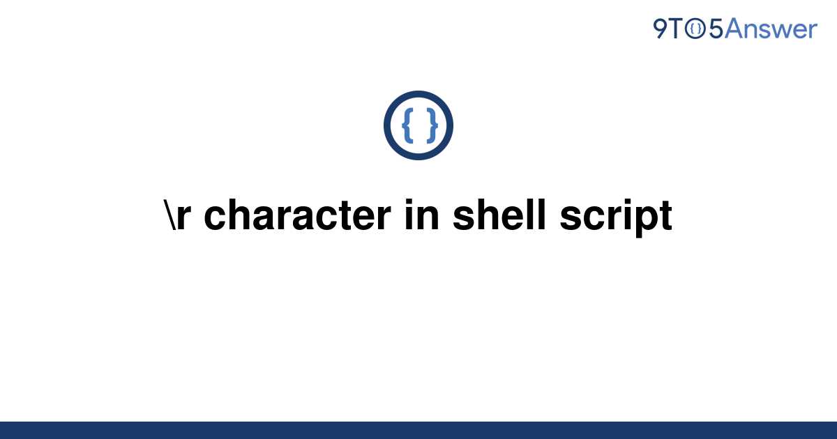 Escape Character In Shell Script