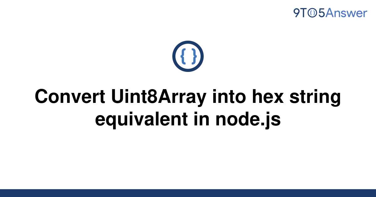 Convert String To Uint8array C