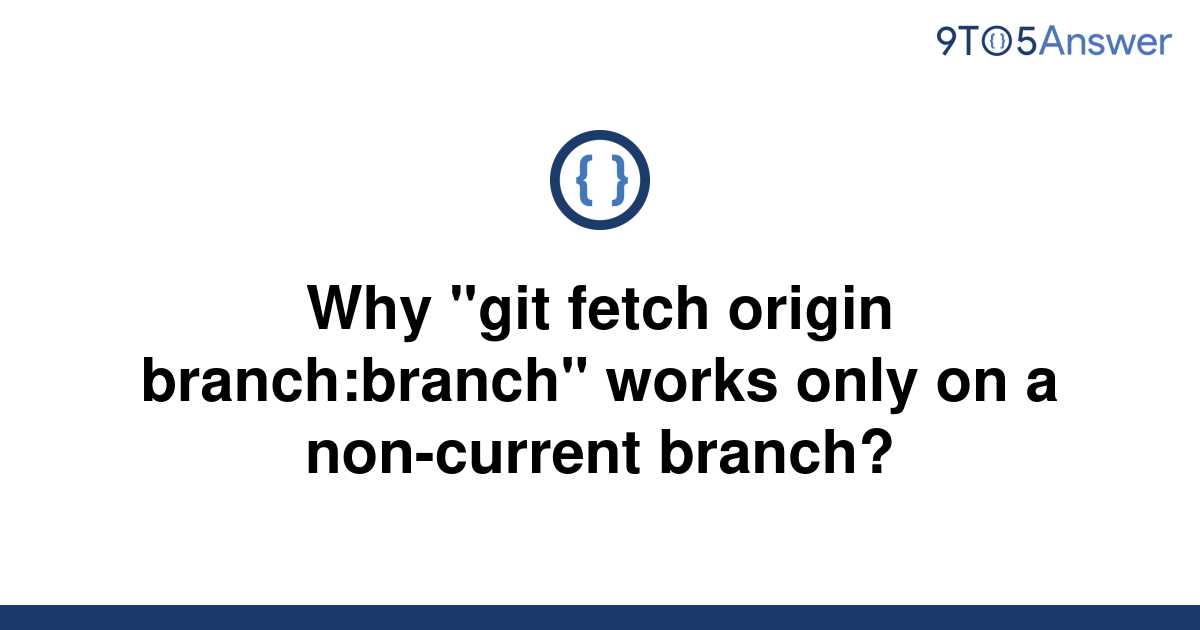 git fetch only one branch