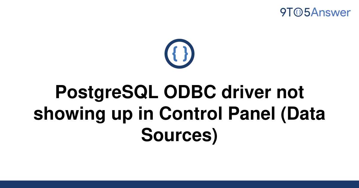 postgresql odbc not showing up and access