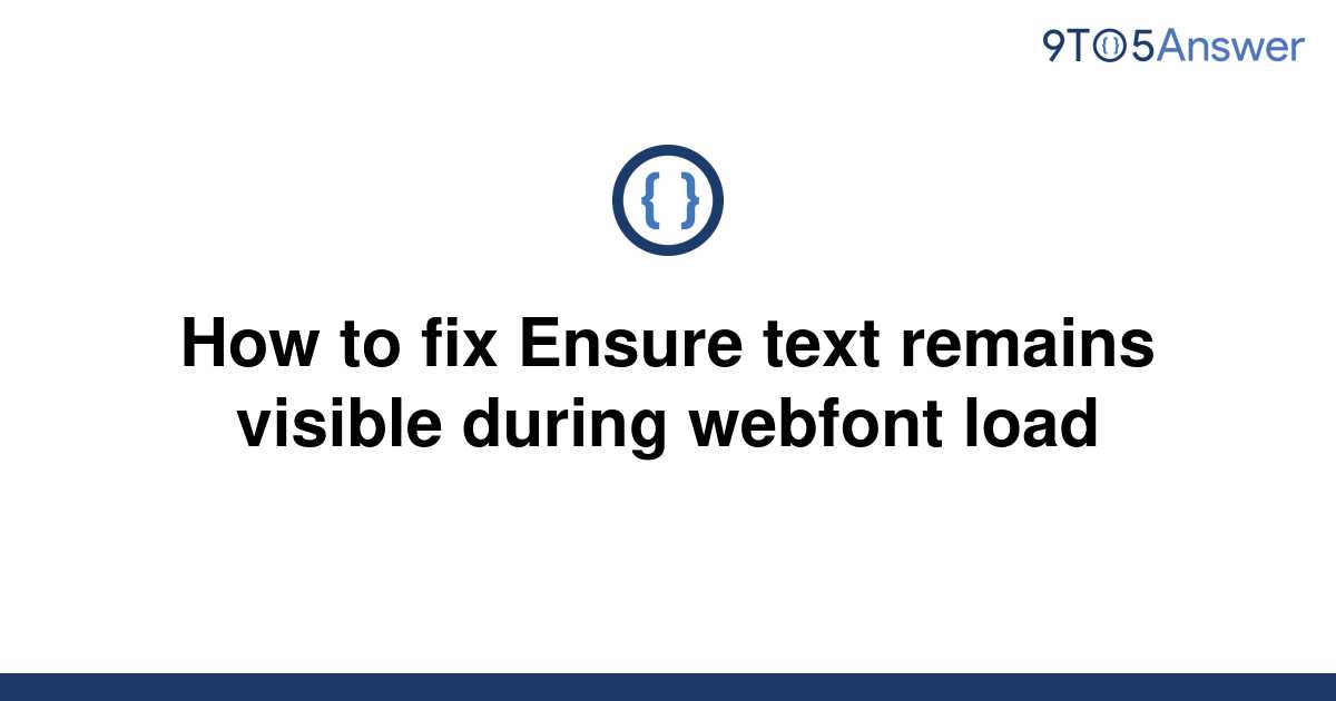 elementor ensure text remains visible during webfont load