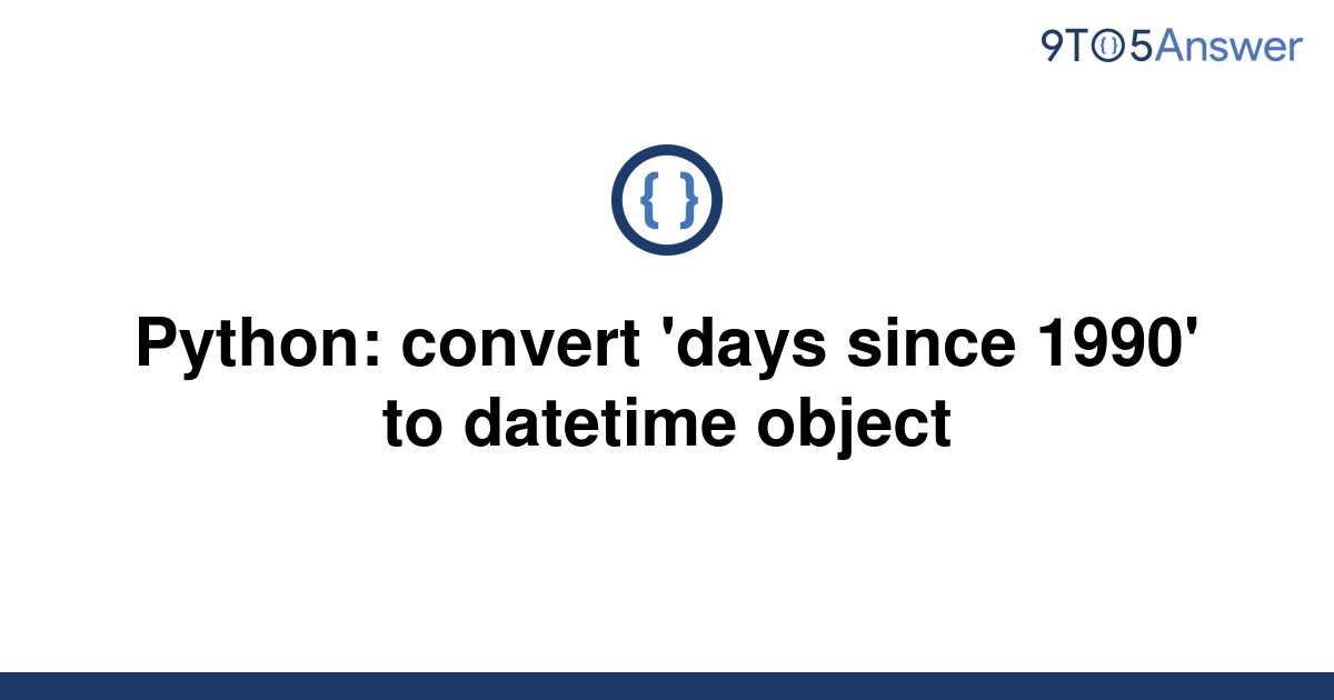 Datetime Days Since Epoch