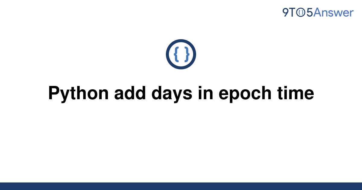 30 Days In Epoch Time