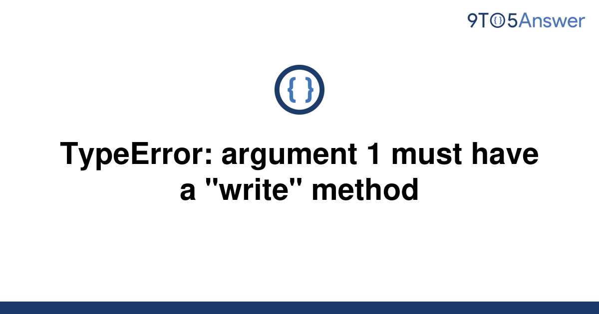 [Solved] TypeError: argument 1 must have a 
