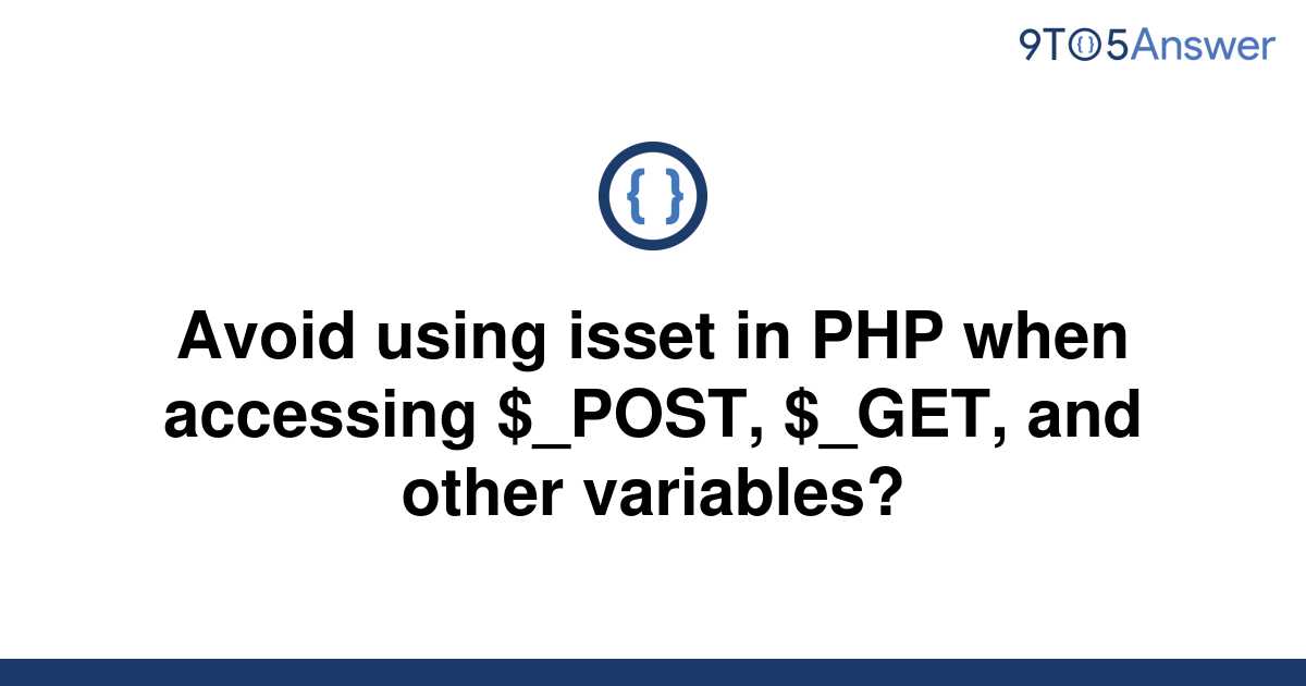 isset php