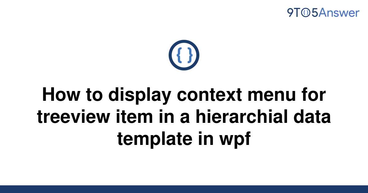 wpf treeview context menu example