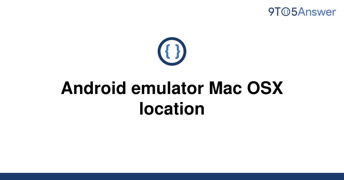 android emulator mac os
