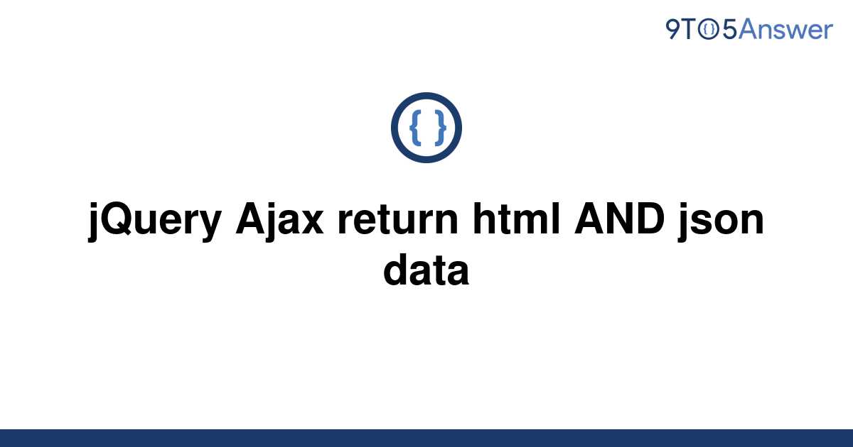 Ajax Return Json Data Example Javascript