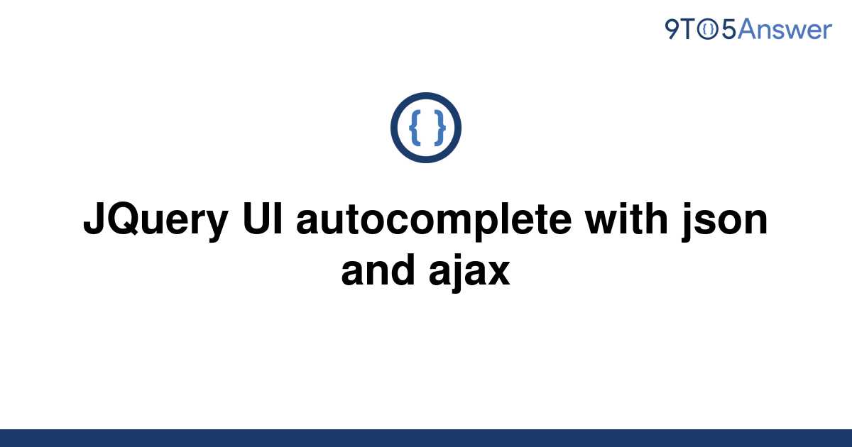 Jquery Autocomplete Ajax Json Example Php