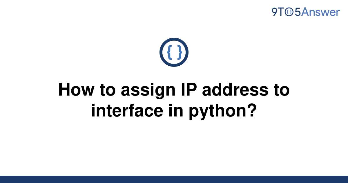 assign ip address python