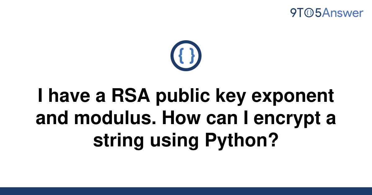 crypto publickey rsa python