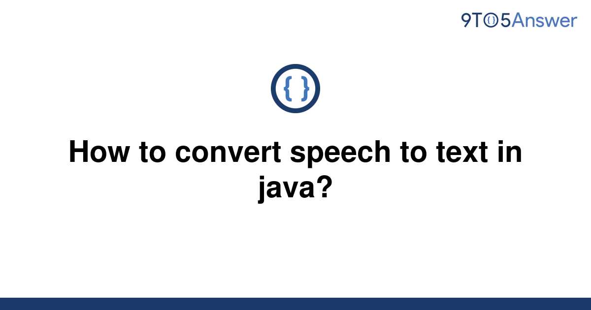 speech to text using java