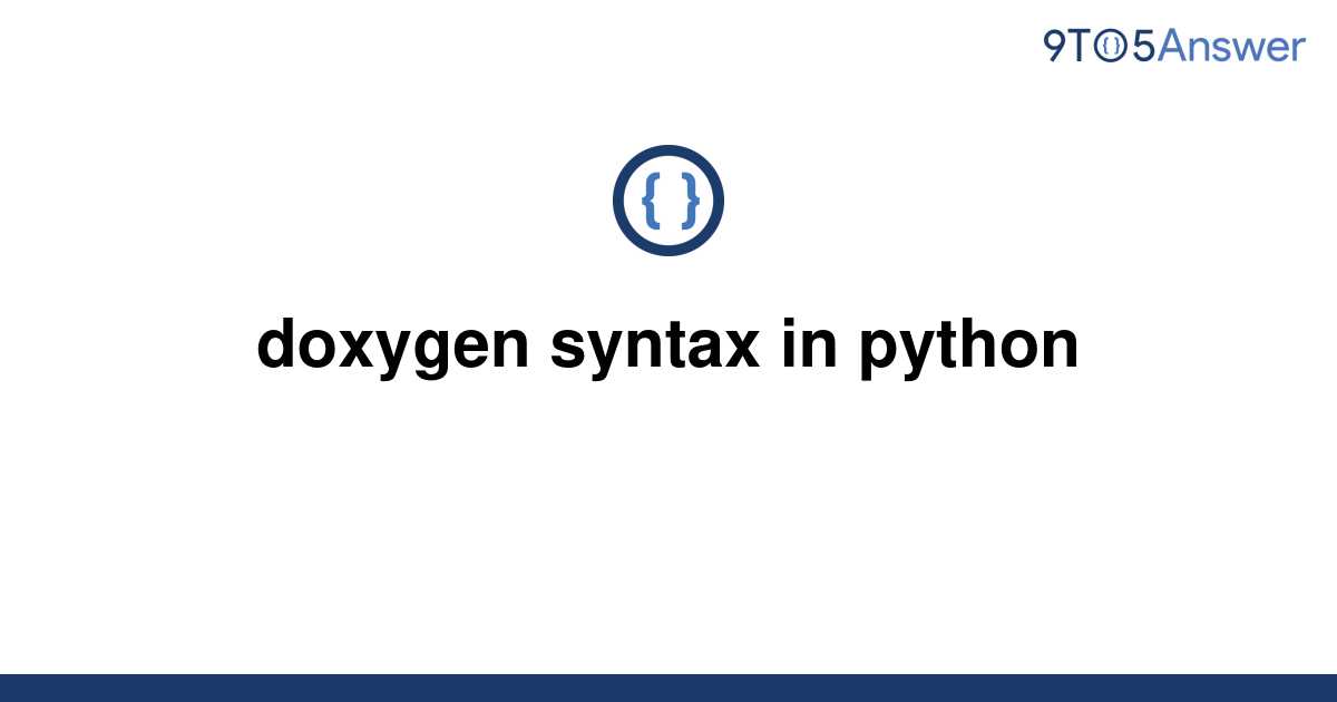 doxygen python example usage