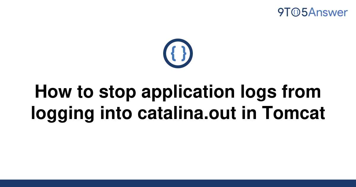 solved-how-to-stop-application-logs-from-logging-into-9to5answer