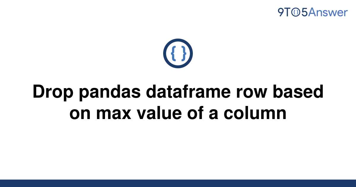 Pandas Dataframe Row With Max Value