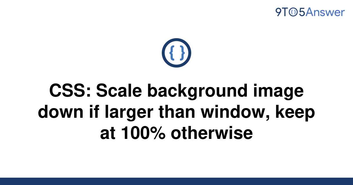 Html Css Scale Background Image