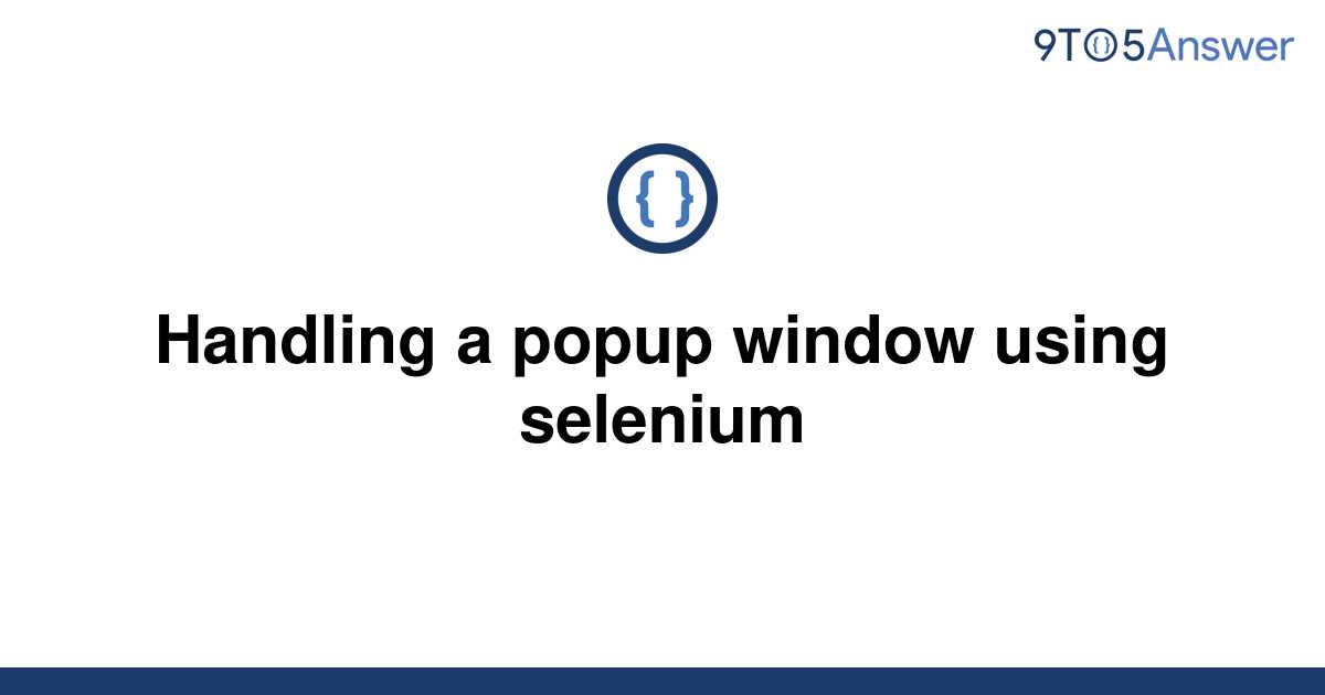 selenium popup window python