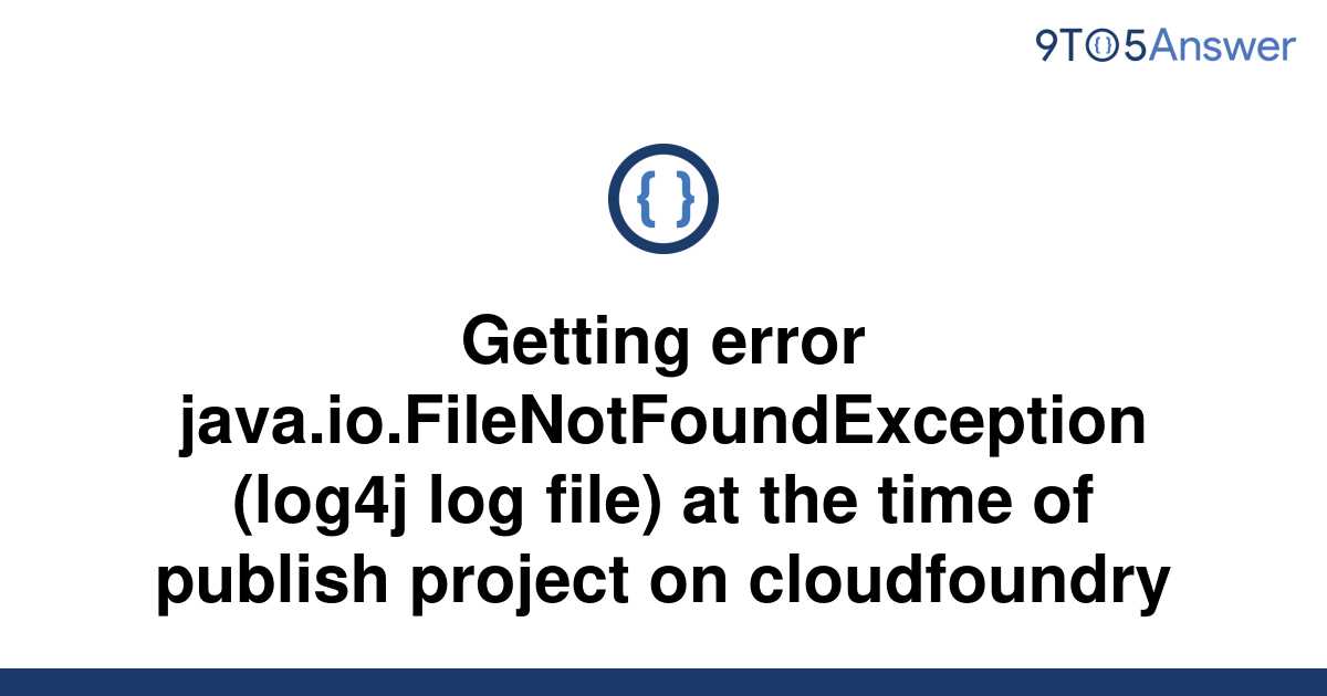 [Solved] Getting error java.io.FileNotFoundException 9to5Answer