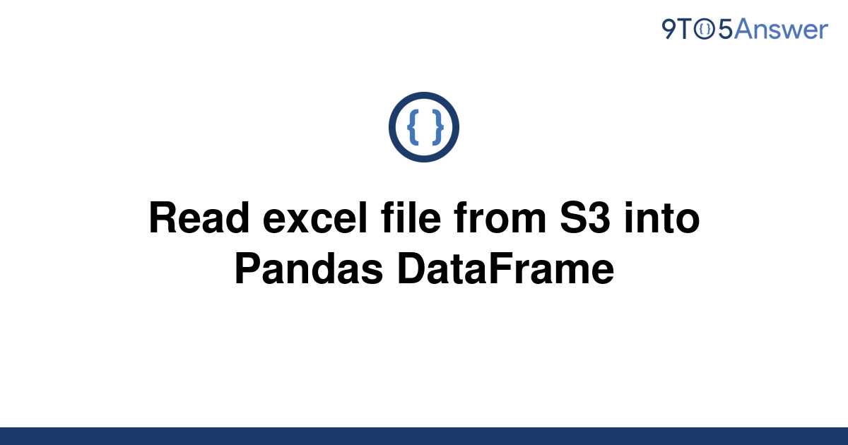 Pandas Dataframe Read Excel Example