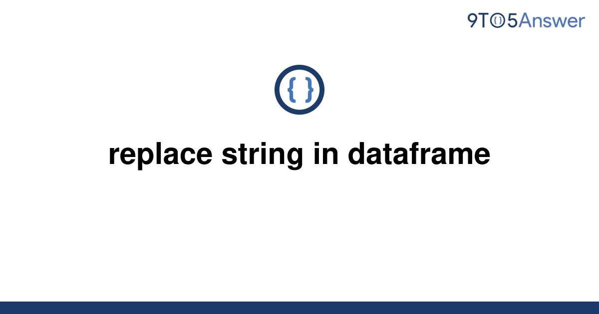 Replace In Dataframe R