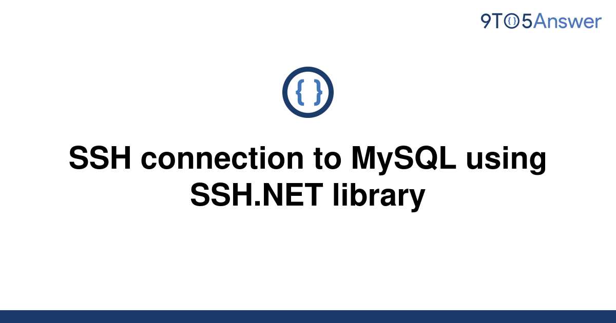 mysql via ssh