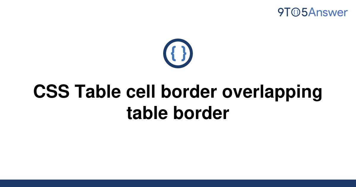 Hide Table Cell Border Css