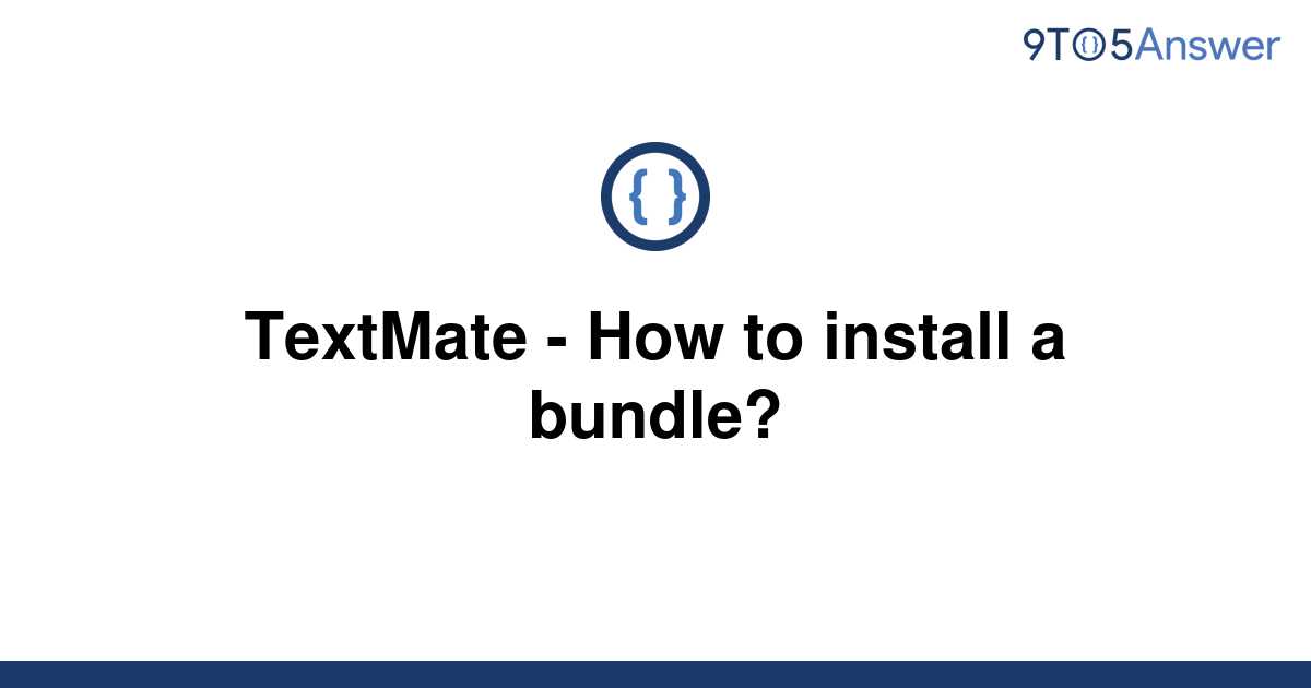 install textmate bundle windows