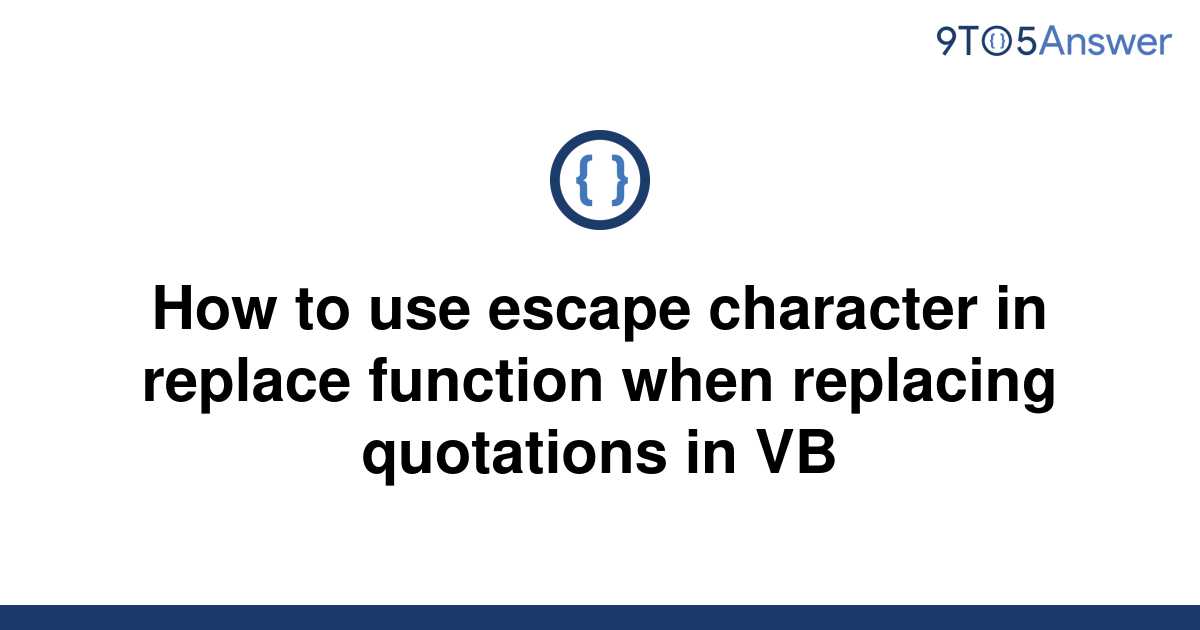 How To Use Escape Character In Excel