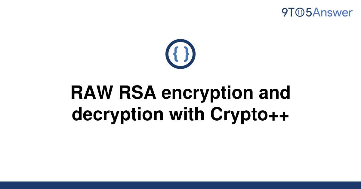 crypto raw rsa