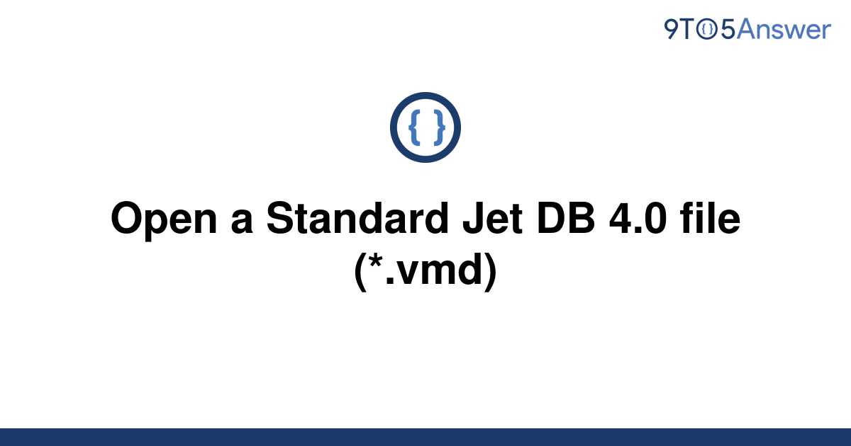 Standard jet db чем открыть