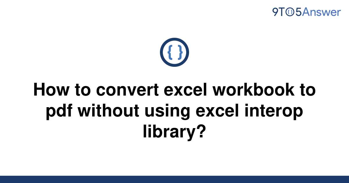 Convert Excel Workbook To Pdf Online