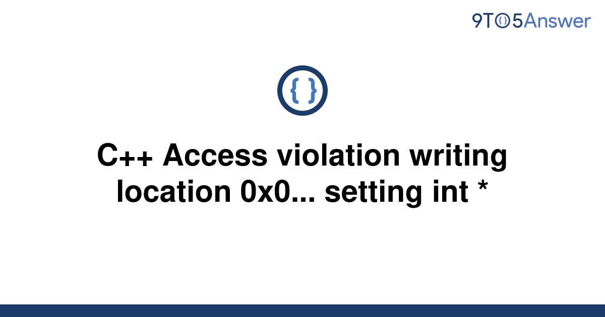 pointer assignment access violation c