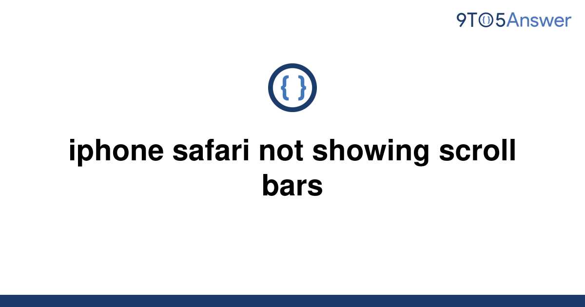 remove safari scroll bar