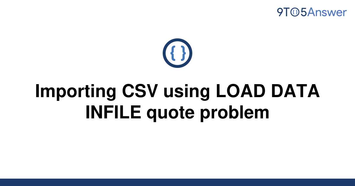 Csv Using Load Data