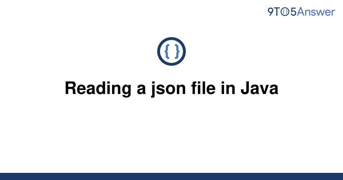 reading a json file in java